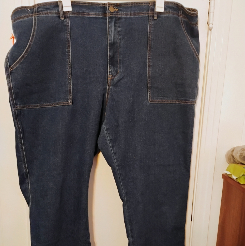 Knox Rose Dark Blue Relaxed Women's Jeans